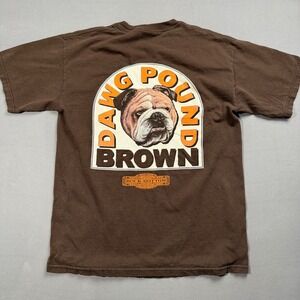 Vintage Cleveland Dawg Pound Brown T-Shirt Men's Size‎ M